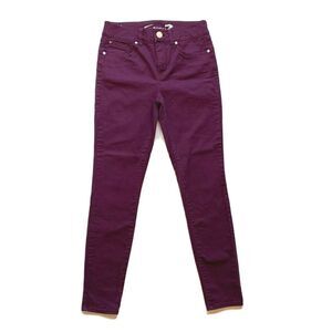 7 SEVEN FOR ALL MANKIND Dojo High Rise Skinny Jeans Booty Shaper Plum 4 NWOT‎